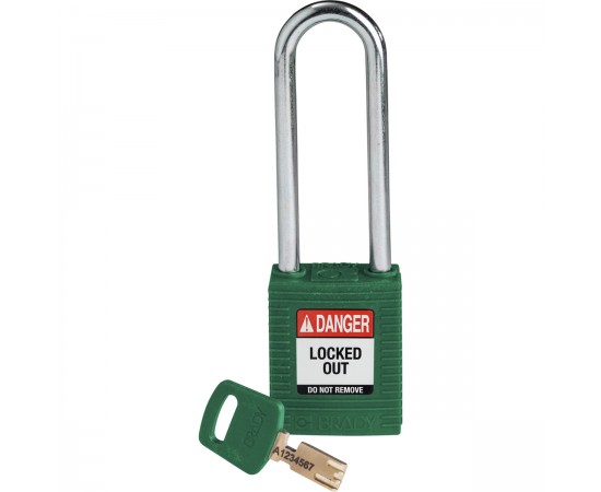 NYL-GRN-76ST-KD SafeKey Asma Kilitleri — Naylon NYL-GRN-76ST-KD SafeKey Asma Kilitleri — Naylon