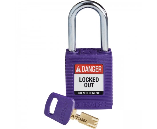 NYL-PRP-38ST-KD SafeKey Asma Kilitleri — Naylon NYL-PRP-38ST-KD SafeKey Asma Kilitleri — Naylon