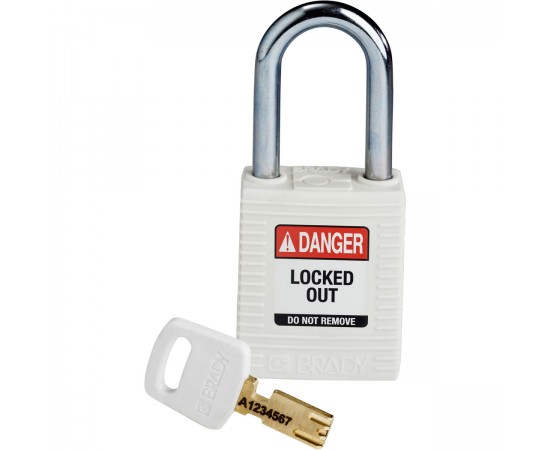 NYL-WHT-38ST-KD SafeKey Asma Kilitleri — Naylon NYL-WHT-38ST-KD SafeKey Asma Kilitleri — Naylon
