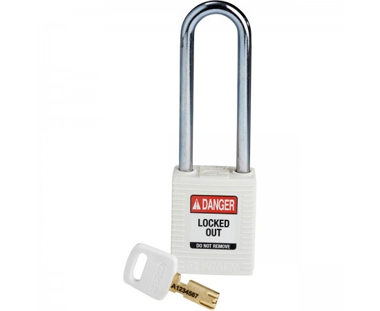 NYL-WHT-76ST-KD SafeKey Asma Kilitleri — Naylon