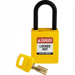 NYL-YLW-38PL-KD SafeKey Asma Kilitleri — Naylon