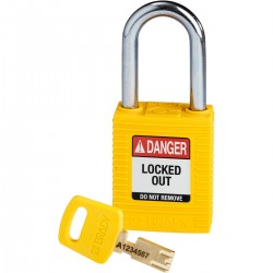 NYL-YLW-38ST-KD SafeKey Asma Kilitleri — Naylon