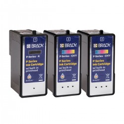 P-2CMY1K BradyJet™ J7300 Renkli Etiket Yazıcısı (2x CMY, 1x K) için Çoklu Mürekkep Paketi