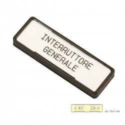 TAG HOLDER 17X70 ADHESIVE T1567B için 17x70 yapışkanlı plaka tutucu
