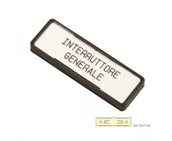 TAG HOLDER 17X70 NON AD. T1567B için 17x70 yapışkan olmayan plaka tutucu TAG HOLDER 17X70 NON AD. T1567B için 17x70 yapışkan olmayan plaka tutucu