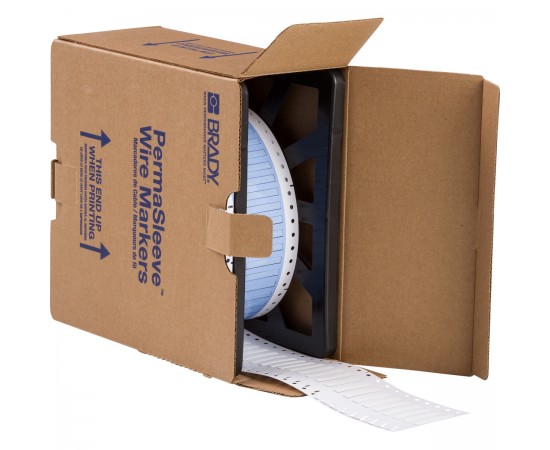 PS-125-150-WT 76 mm Kukalı PermaSleeve Polyolefin Tel İşaretleme Makaronları PS-125-150-WT 76 mm Kukalı PermaSleeve Polyolefin Tel İşaretleme Makaronları