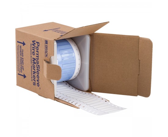 PS-125-150-WT-S PermaSleeve Tel İşaretleme Makaronları PS-125-150-WT-S PermaSleeve Tel İşaretleme Makaronları