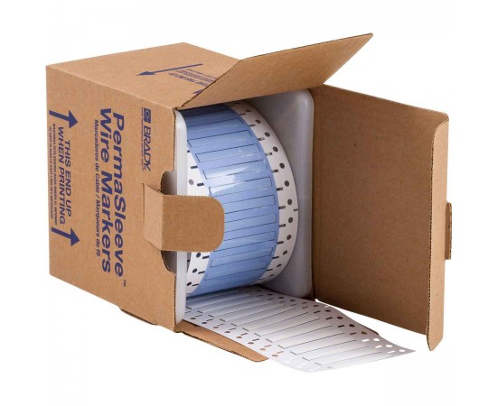 PS-125-2-WT-S PermaSleeve Tel İşaretleme Makaronları PS-125-2-WT-S PermaSleeve Tel İşaretleme Makaronları