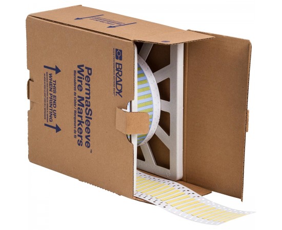 PS-125-2-YL-2-PERF PermaSleeve Tel İşaretleme Makaronları PS-125-2-YL-2-PERF PermaSleeve Tel İşaretleme Makaronları