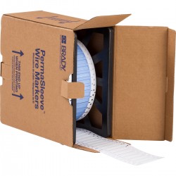 PS-187-2-WT-2-PERF PermaSleeve Tel İşaretleme Makaronları