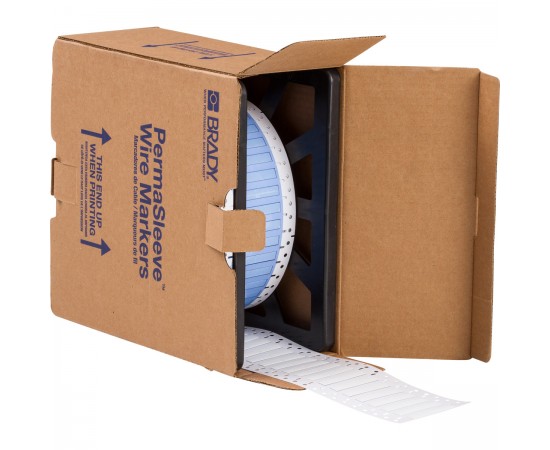 PS-187-2-WT-2-PERF PermaSleeve Tel İşaretleme Makaronları PS-187-2-WT-2-PERF PermaSleeve Tel İşaretleme Makaronları
