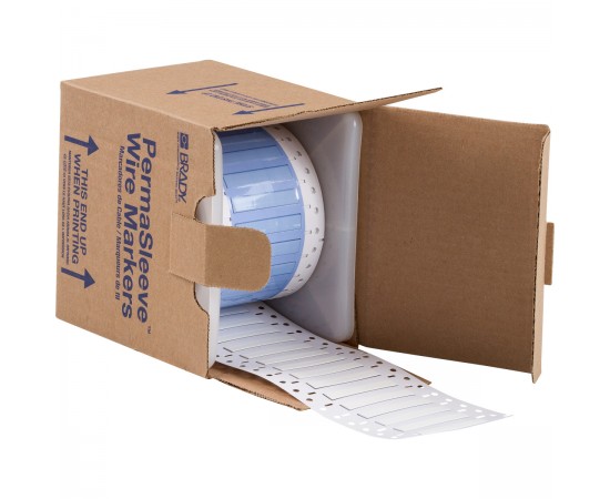 PS-187-2-WT-S PermaSleeve Tel İşaretleme Makaronları PS-187-2-WT-S PermaSleeve Tel İşaretleme Makaronları
