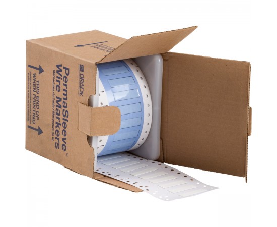 PS-250-150-WT-S PermaSleeve Tel İşaretleme Makaronları PS-250-150-WT-S PermaSleeve Tel İşaretleme Makaronları