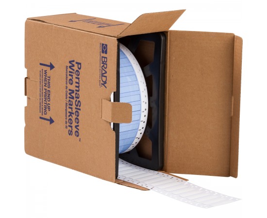 PS-250-2-WT PermaSleeve Tel İşaretleme Makaronları PS-250-2-WT PermaSleeve Tel İşaretleme Makaronları