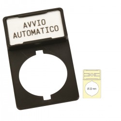 TAG HOLDER DM.22 FOR PUSH BUTTON T1527B için D.22 buton rozeti