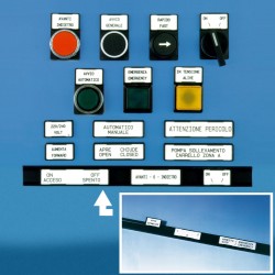 ADHESIVE CHANNEL 1000 mm bi PTxxxx, P1xxxx yapışkansız etiketler için yapışkanlı ray