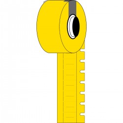 M6-10x4.2-7597-YL M611, M610 ve M710 için DuraSleeve Tel İşaretleme Kartları