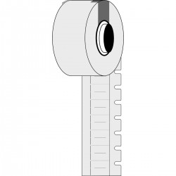 M6-10x4.2-7597-WT M611, M610 ve M710 için DuraSleeve Tel İşaretleme Kartları