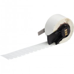 M6-10-432 M610, M611, BMP61, M710 (etiket adaptörlü) ve BMP71 (etiket adaptörlü) için Agresif Yapışkanlı Çok Amaçlı Şeffaf Polyester Etiketler