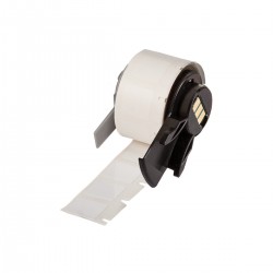 M6-17-351 M610, M611, BMP61, M710 (etiket adaptörlü) ve BMP71 (etiket adaptörlü) için Tahrip Edilebilir Emniyet Belirteçli Mat Vinil Etiketler