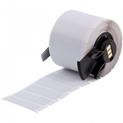 M6-29-486 M610, M611, BMP61, M710 (etiket adaptörlü) ve BMP71 (etiket adaptörlü) için Ultra Agresif Yapışkanlı Metalize Mat Polyester Etiketler