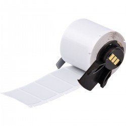 M6-30-486 M610, M611, BMP61, M710 (etiket adaptörlü) ve BMP71 (etiket adaptörlü) için Ultra Agresif Yapışkanlı Metalize Mat Polyester Etiketler