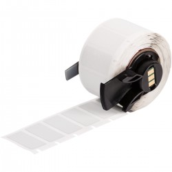 M6-31-486 M610, M611, BMP61, M710 (etiket adaptörlü) ve BMP71 (etiket adaptörlü) için Ultra Agresif Yapışkanlı Metalize Mat Polyester Etiketler