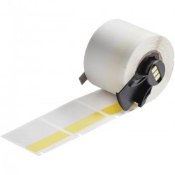 M6-32-427-YL M610, M611, BMP61, M710 (etiket adaptörlü) ve BMP71 (etiket adaptörlü) için Kendinden Laminasyonlu Vinil Sarılabilir Etiketler