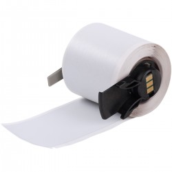 M6-37-428 M610, M611, BMP61, M710 (etiket adaptörlü) ve BMP71 (etiket adaptörlü) için Metalize Mat Gri Polyester Etiketler