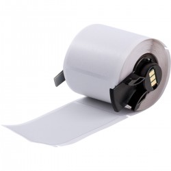 M6-37-486 M610, M611, BMP61, M710 (etiket adaptörlü) ve BMP71 (etiket adaptörlü) için Ultra Agresif Yapışkanlı Metalize Mat Polyester Etiketler