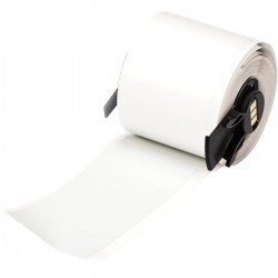 M6-38-428 M610, M611, BMP61, M710 (etiket adaptörlü) ve BMP71 (etiket adaptörlü) için Metalize Mat Gri Polyester Etiketler
