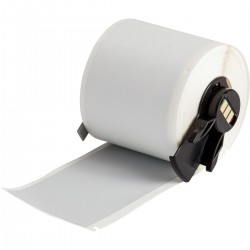 M6-38-486 M610, M611, BMP61, M710 (etiket adaptörlü) ve BMP71 (etiket adaptörlü) için Ultra Agresif Yapışkanlı Metalize Mat Polyester Etiketler