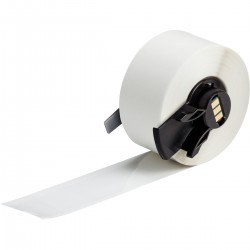 M6C-1000-432 M610, M611, BMP61, M710 (etiket adaptörlü) ve BMP71 (etiket adaptörlü) için Agresif Yapışkanlı Çok Amaçlı Şeffaf Polyester Etiketler