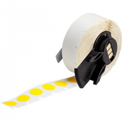 M6-83-499-YL M610, M611, BMP61, M710 (etiket adaptörlü) ve BMP71 (etiket adaptörlü) için Agresif Yapışkanlı Çok Amaçlı Naylon Etiketler