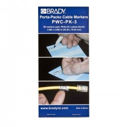 PWC-PK-3 Porta-Pack Kablo İşaretleme Kitapları — Yazılabilir Kendinden Laminasyonlu İşaretleyiciler