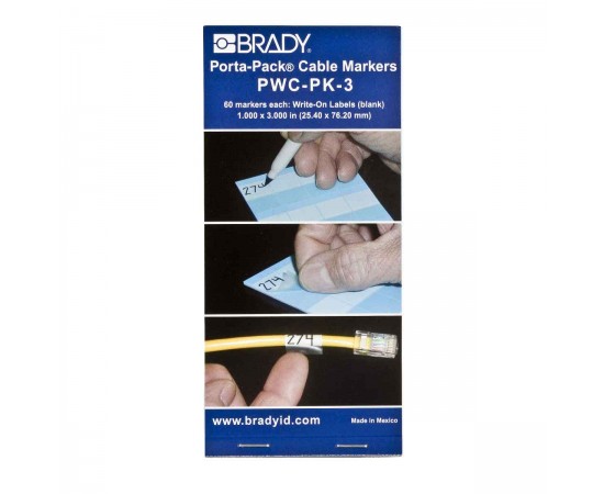 PWC-PK-3 Porta-Pack Kablo İşaretleme Kitapları — Yazılabilir Kendinden Laminasyonlu İşaretleyiciler PWC-PK-3 Porta-Pack Kablo İşaretleme Kitapları — Yazılabilir Kendinden Laminasyonlu İşaretleyiciler