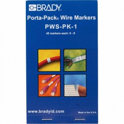 PWS-PK-1 Porta-Pack Kablo İşaretleme Kitapları — Kendinden Laminasyonlu İşaretleyiciler
