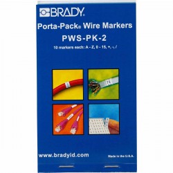 PWS-PK-2 Porta-Pack Kablo İşaretleme Kitapları — Kendinden Laminasyonlu İşaretleyiciler