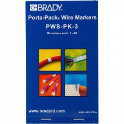 PWS-PK-3 Porta-Pack Kablo İşaretleme Kitapları — Kendinden Laminasyonlu İşaretleyiciler