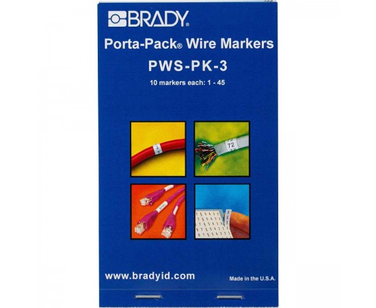 PWS-PK-3 Porta-Pack Kablo İşaretleme Kitapları — Kendinden Laminasyonlu İşaretleyiciler PWS-PK-3 Porta-Pack Kablo İşaretleme Kitapları — Kendinden Laminasyonlu İşaretleyiciler