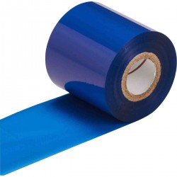 R-4400B 60mmx300m /O THT Ribbon, baskı kısmı dışa  Mavi 4400 Serisi Termal Transfer Yazıcı Şeridi