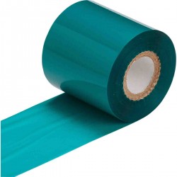 R-4400G 60mmx300m /O THT Ribbon, baskı kısmı dışa  Yeşil 4400 Serisi Termal Transfer Yazıcı Şeridi