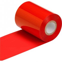 R-4402R 83mmx300m /O THT Ribbon, baskı kısmı dışa  Kırmızı 4400 Serisi Termal Transfer Yazıcı Şeridi