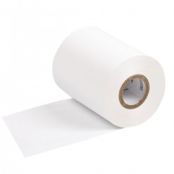 R-4402W 83mmx300m /O THT Ribbon, baskı kısmı dışa  Beyaz 4400 Serisi Termal Transfer Yazıcı Şeridi
