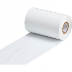 R-4407W 110mmx300m /O THT Ribbon, baskı kısmı dışa Beyaz 4400 Serisi Termal Transfer Yazıcı Şeridi