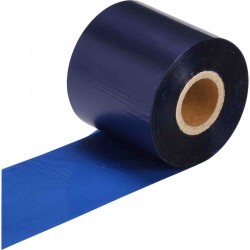 R-4500B 60mmx300m /O THT Ribbon, baskı kısmı dışa  Mavi 4500 Serisi Termal Transfer Yazıcı Şeridi