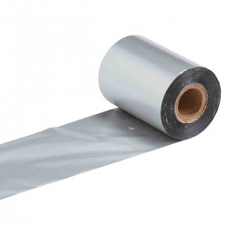 R-4502S 83mmx300m /O THT Ribbon, baskı kısmı dışa  Gümüş 4500 Serisi Termal Transfer Yazıcı Şeridi