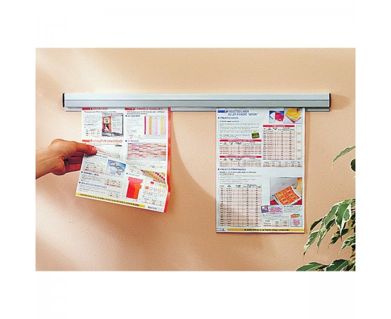 WALL DISPLAY RAIL 1180MM PVC GREY Duvar Sergi Rayı – 1180 mm WALL DISPLAY RAIL 1180MM PVC GREY Duvar Sergi Rayı – 1180 mm