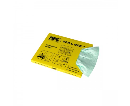 SA-SBH SPILL BOX, Kimyasal, 10 emici ped ile doldurulmuş kutu SA-SBH SPILL BOX, Kimyasal, 10 emici ped ile doldurulmuş kutu