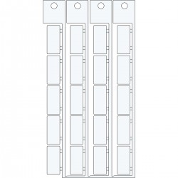 TAG 9X20-FESTO-KLOC M FE KM 9X20 bileşen yapışkansız etiketi